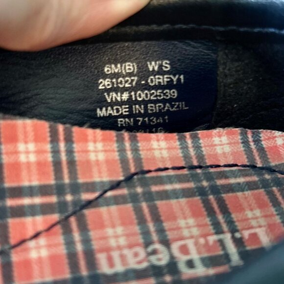 L.L. Bean Coastal Rain Skimmers Duck Ballet Flat Loafer Navy Blue Womens Size 6 - Picture 11 of 11